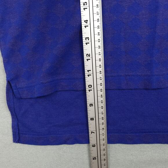 Vintage Chicago Cubs Pro Edge Polo Shirt Sz Large Harlequin Pattern Blue & Red - Picture 7 of 8